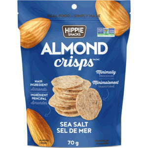 Hippie Snacks Almond Crisps Sea Salt 70g