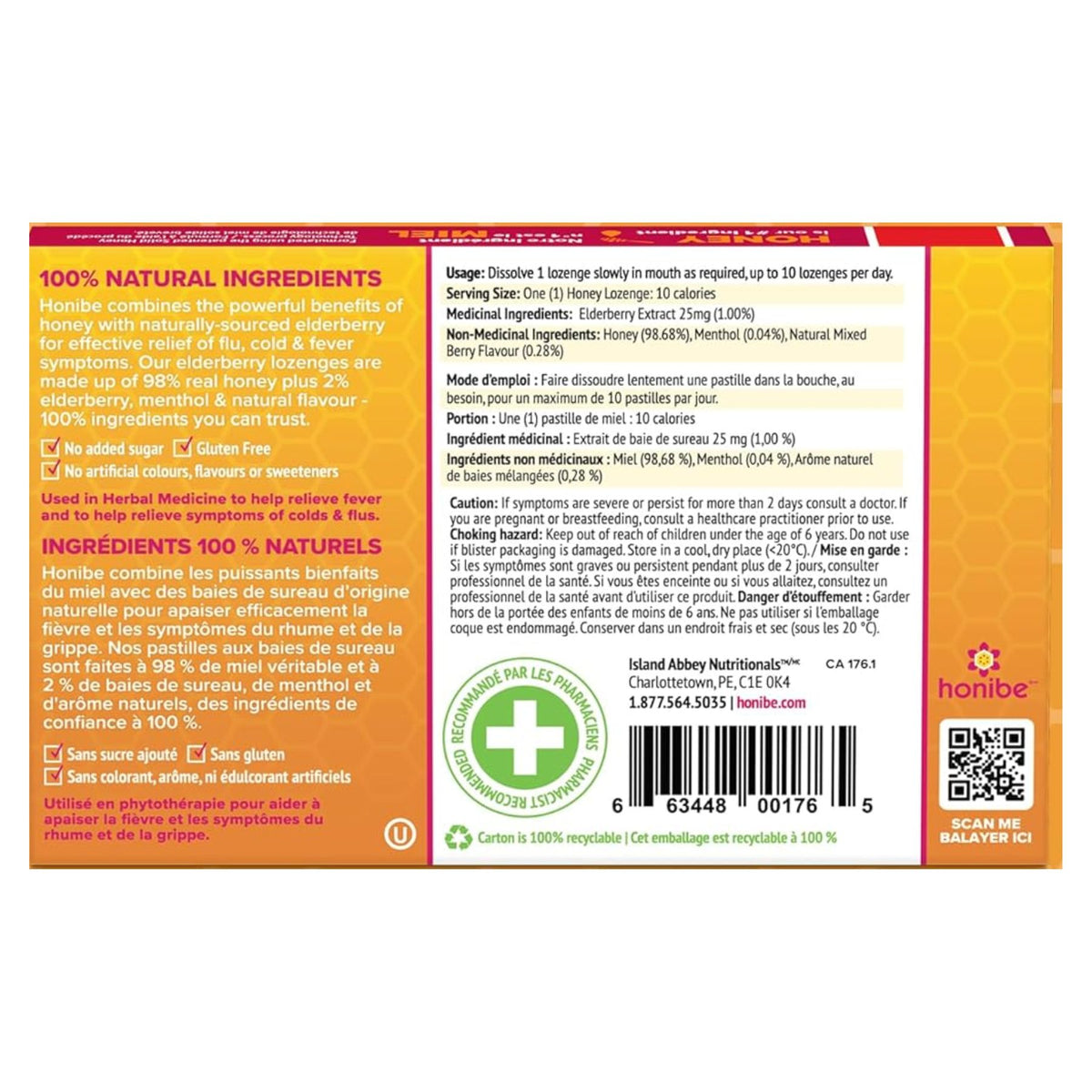 Honibe Elderberry Lozenges 10ct