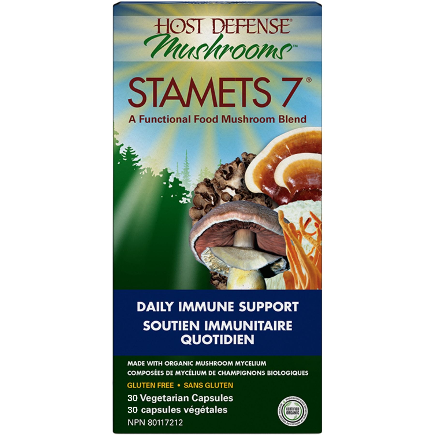 Host Defense Stamets 7 Capsules 30s