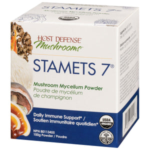 Host Defense Stamets 7 Mushroom Mycelium Powder 100g