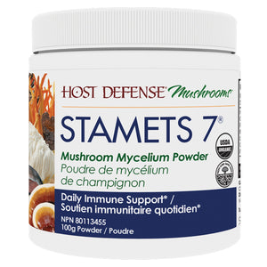 Host Defense Stamets 7 Mushroom Mycelium Powder 100g