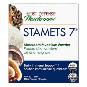 Host Defense Stamets 7 Mushroom Mycelium Powder 100g