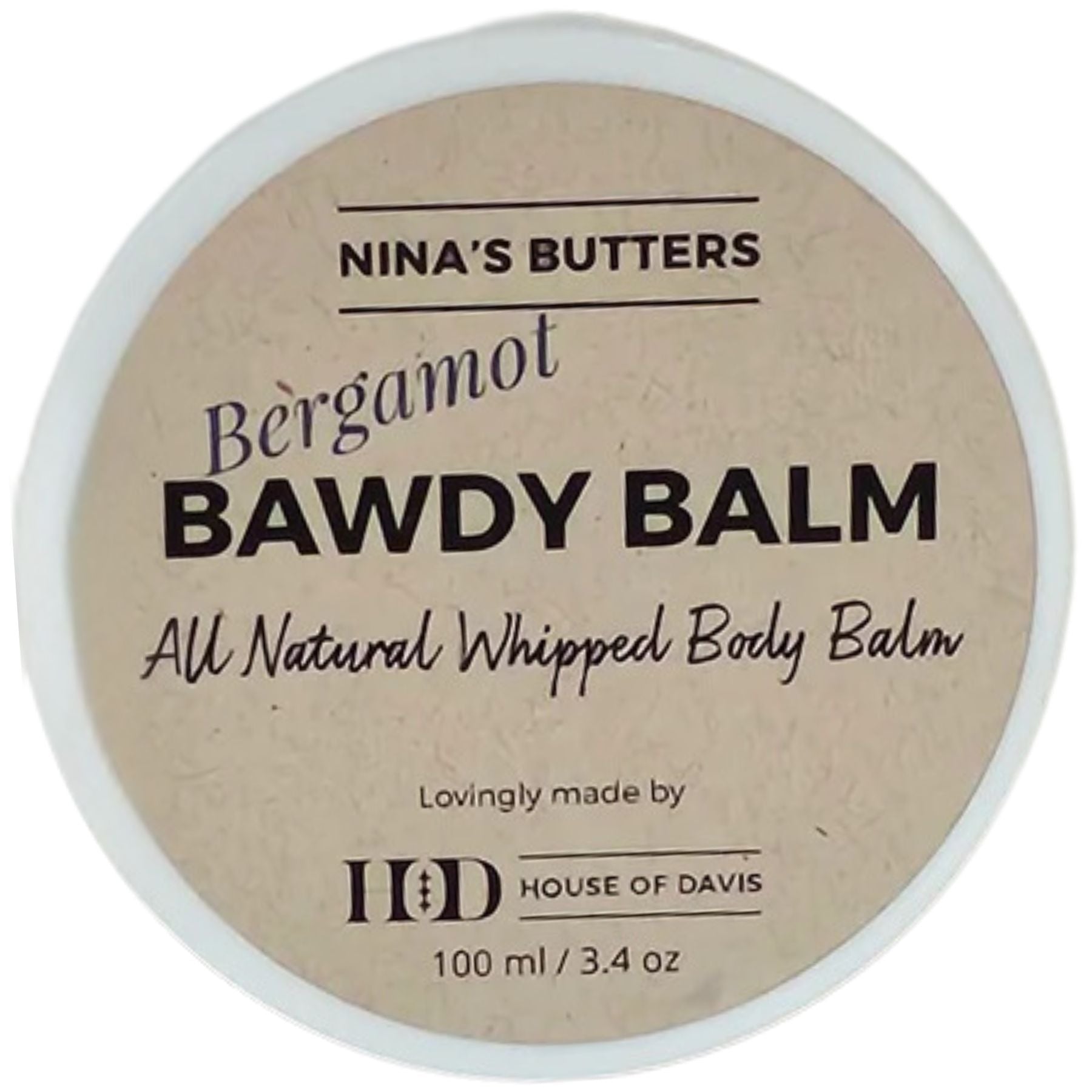 House of Davis Bergamot Whipped Body Balm 100ml