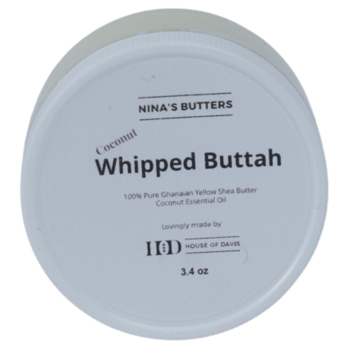 House of Davis Pure Whipped Shea Butter Coconut 100ml
