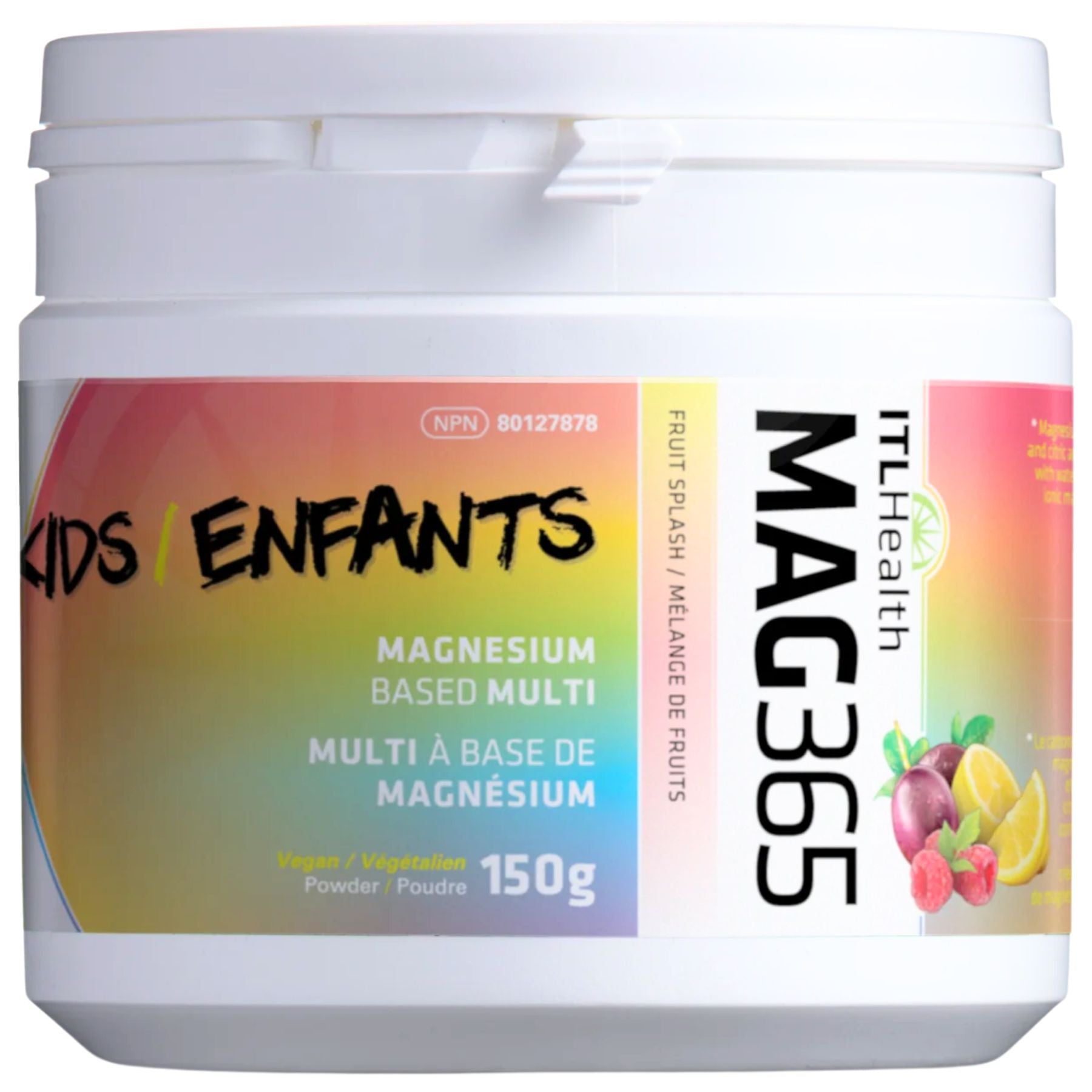 ITL Health MAG365 Kids Magnesium Fruit Splash 150g