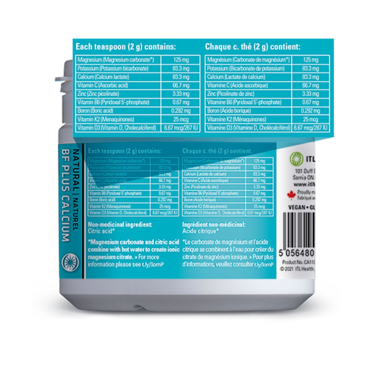 ITL Health MAG365 Bone Formula + Calcium Unflavoured 360g