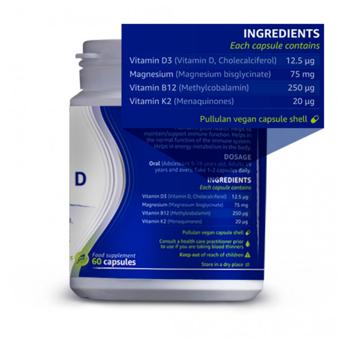 ITL Health Vitamin D Plus 60s