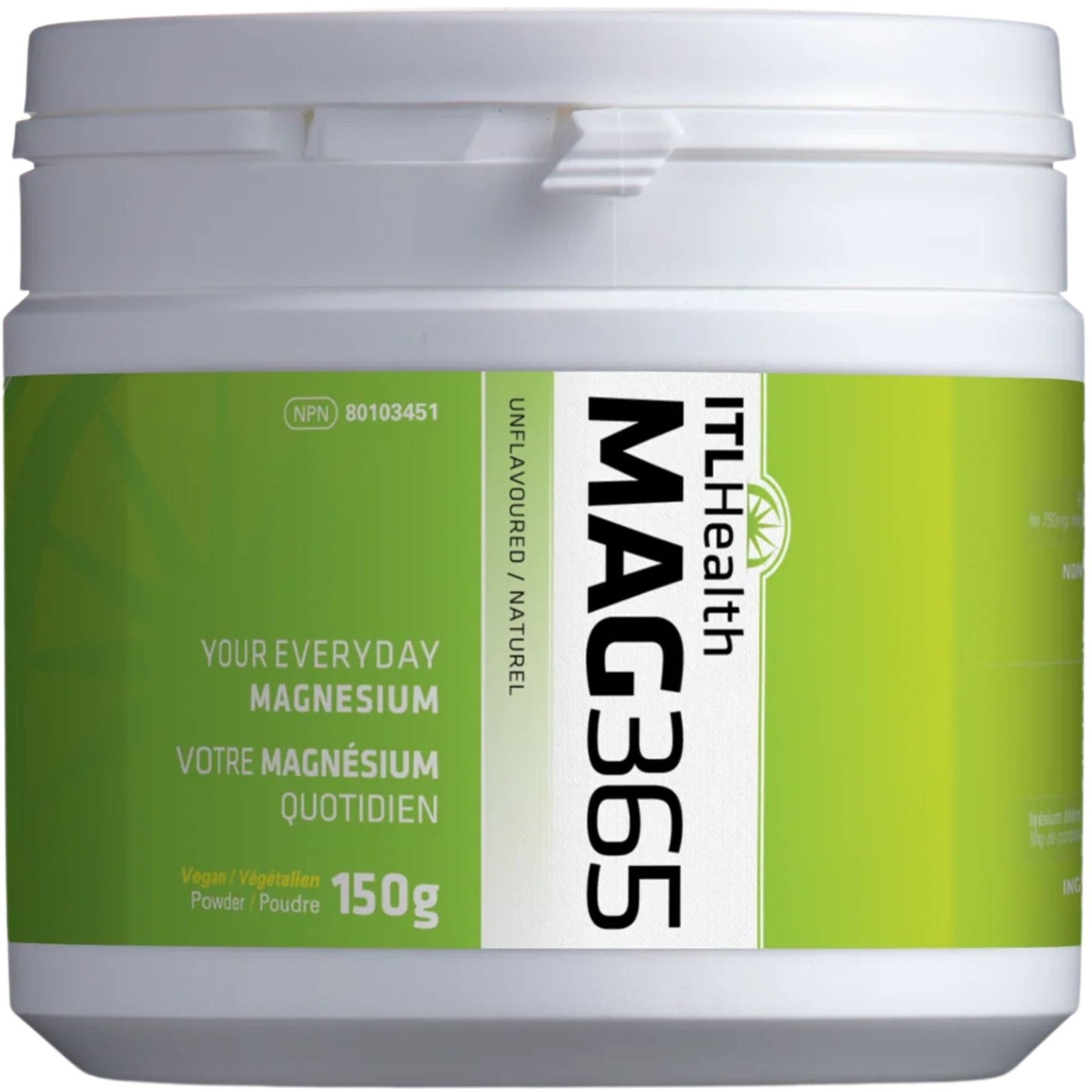 ITL Health MAG365 Unflavoured Magnesium 150g