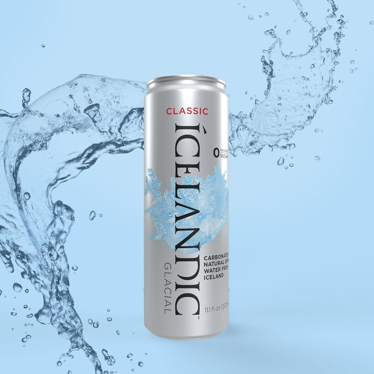 Icelandic Glacial Sparkling Water - Classic 330mL