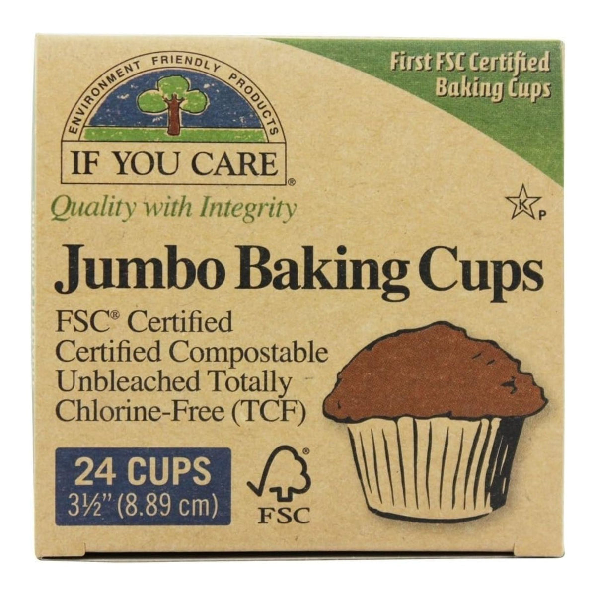 If You Care Jumbo Baking Cups 24ct