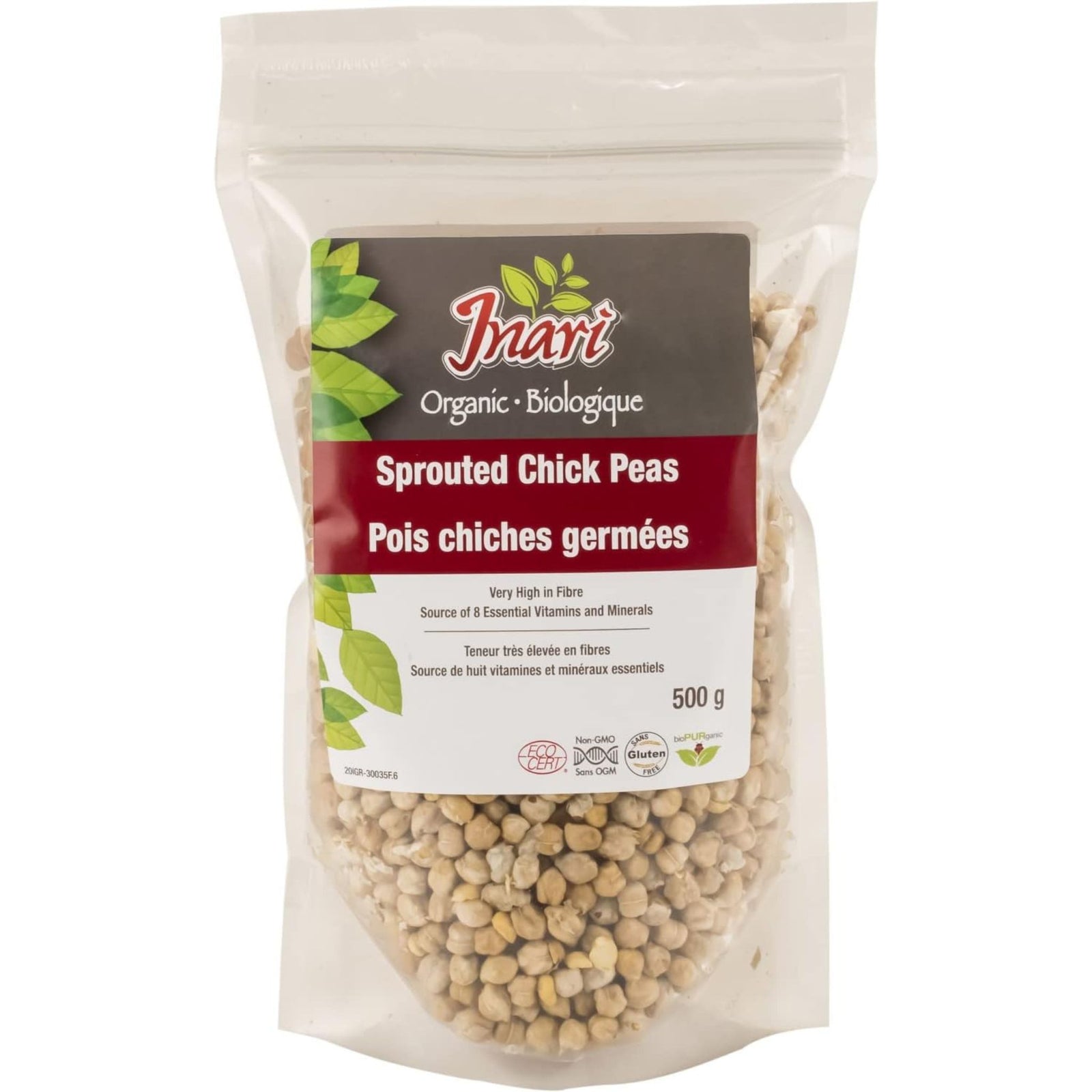 Inari Organic Sprouted Chickpeas 500g