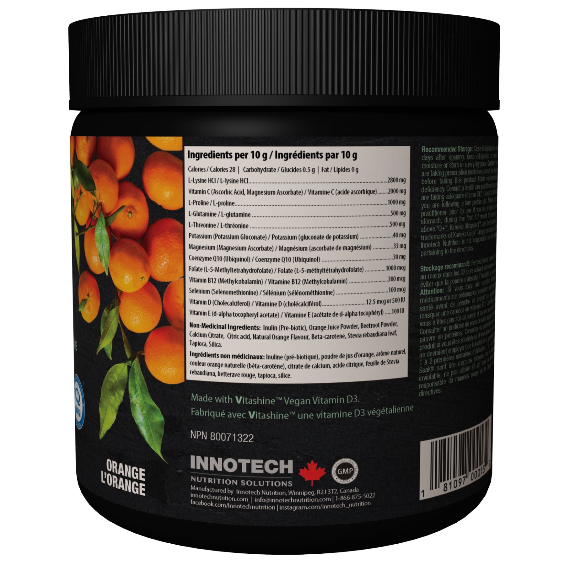Health Innotech Innotech CardioFlex Q10 - Orange 360g - Fiddleheads Health and Nutrition
