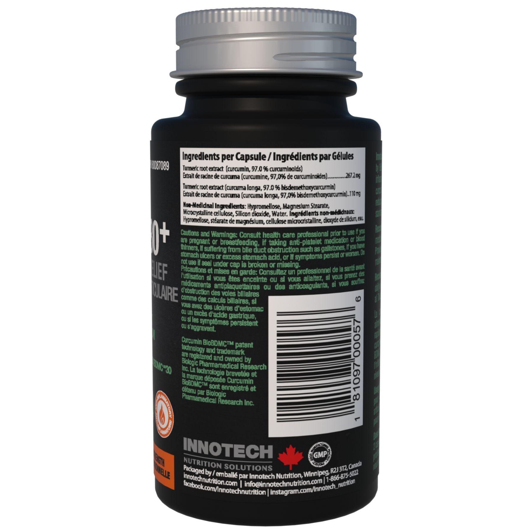 Health Innotech Buy InnoTech Curcumin 30+ 60 caps| Fiddleheads Health & Nutrition ...