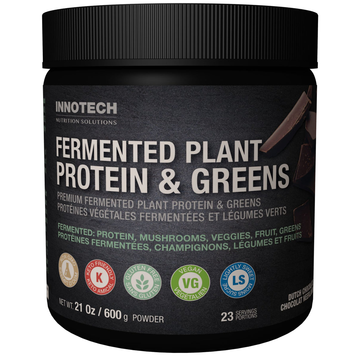 Health Innotech Innotech Fermented Plant Protein & Greens - Chocolate 600g ...