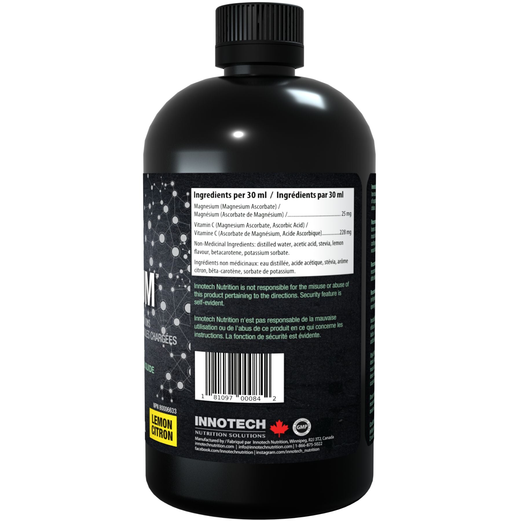 Health Innotech Innotech Liquid Ionic Magnesium - Raspberry 500ml - Fiddleheads Health ...
