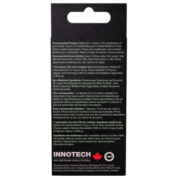 Health Innotech Innotech ColFlex Oregano Throat Spray - Cinnamon Lemon 25ml ...
