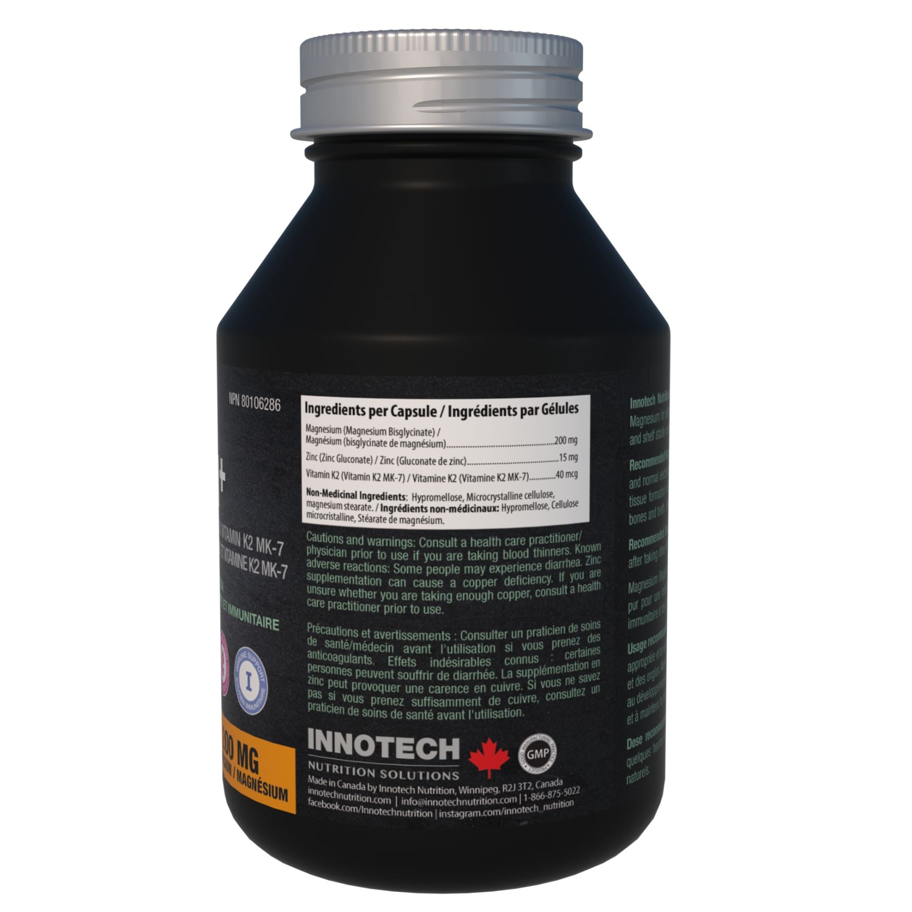 Innotech Buildex Innotech Magnesium+ 120s - Fiddleheads Health and Nutrition
