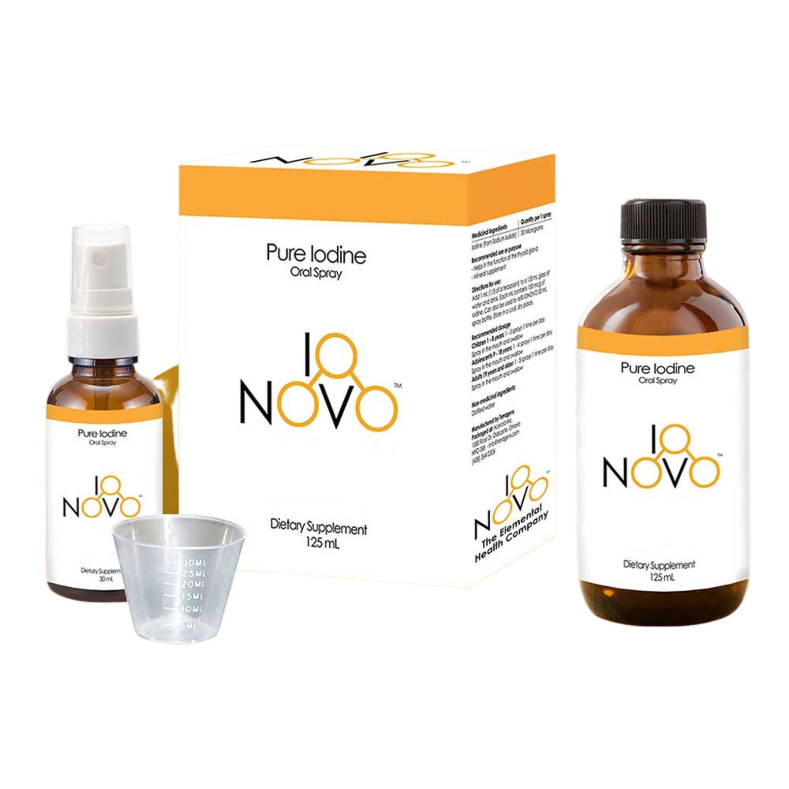IoNovo Pure Iodine Oral Spray Kit 125ml