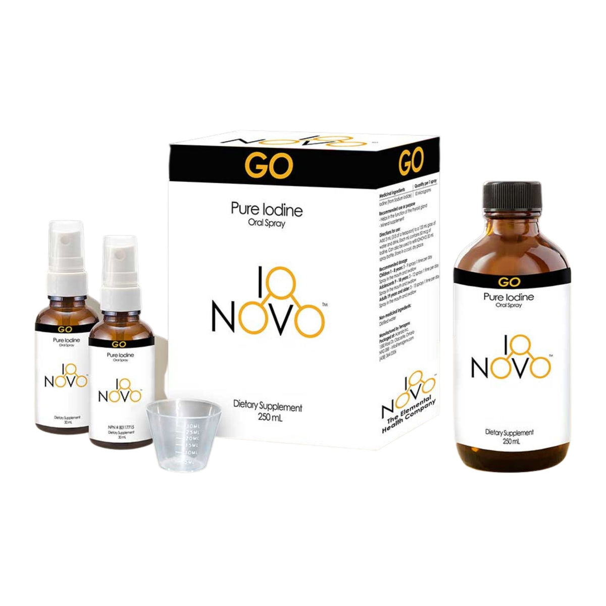 IoNovo Pure Iodine Oral Spray Go 250ml