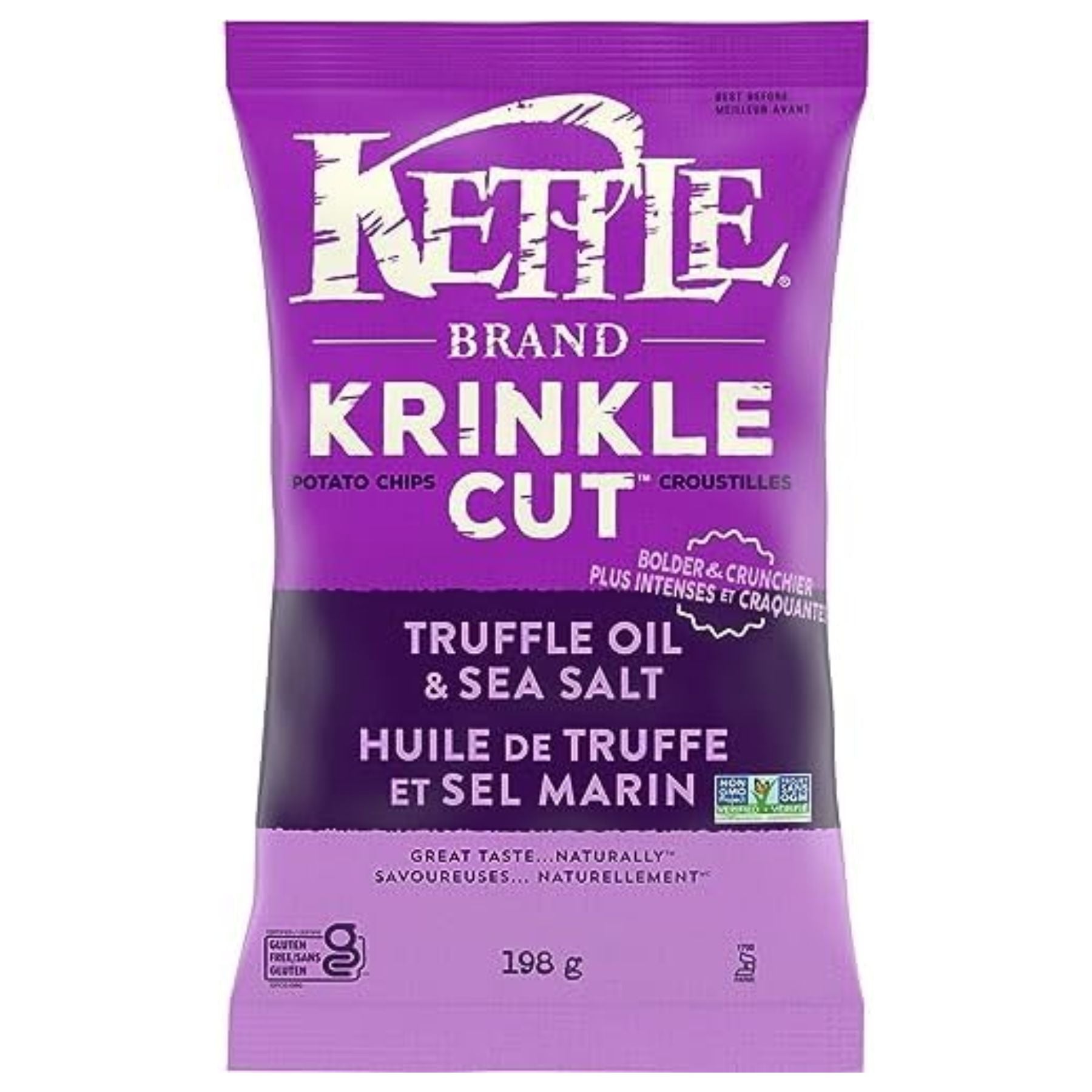 Kettle Krinkle Cut Potato Chips Truffle + Sea Salt 198g