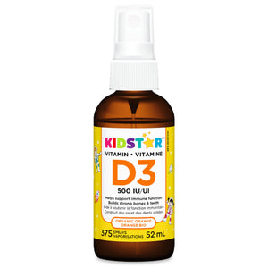 Kidstar Vitamin D3 Spray - Orange Flavour 52ml