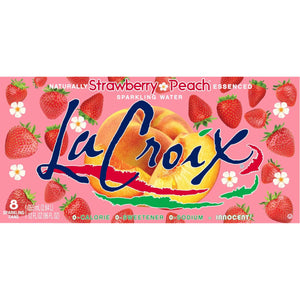 La Croix Sparkling Water - Strawberry Peach 8pk