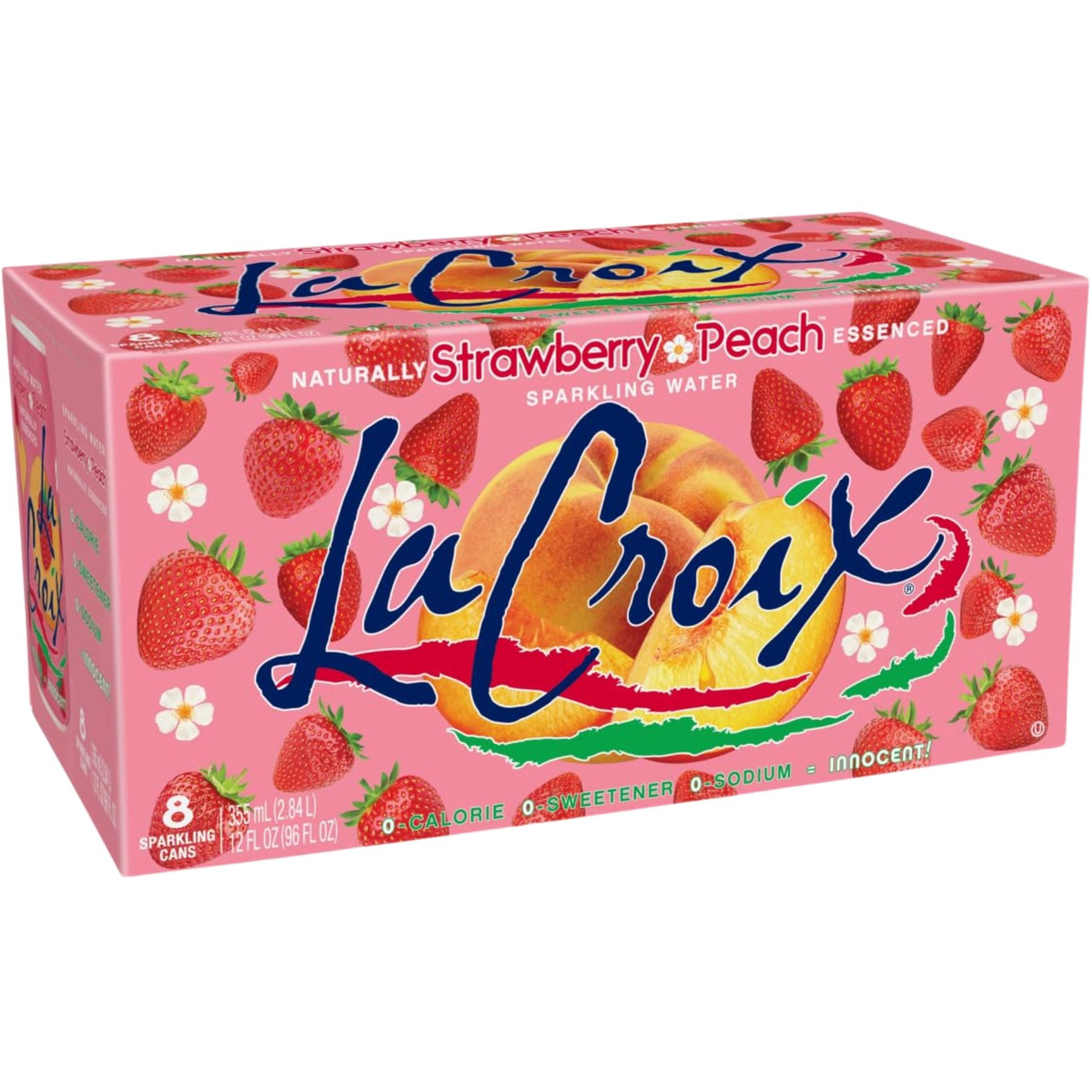 La Croix Sparkling Water - Strawberry Peach 8pk