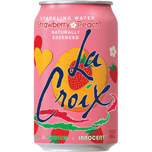 La Croix Sparkling Water - Strawberry Peach 8pk