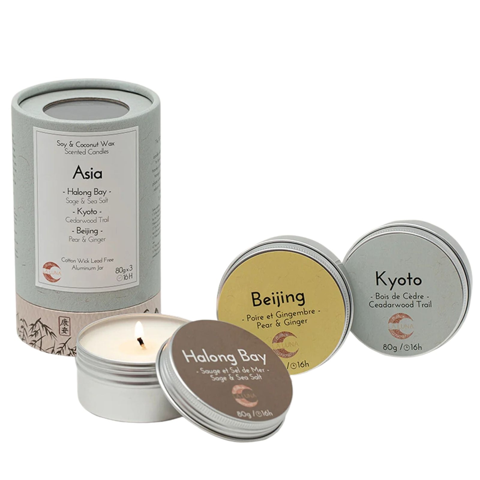 La Luna Asia Discovery Candle Kit 3x80g