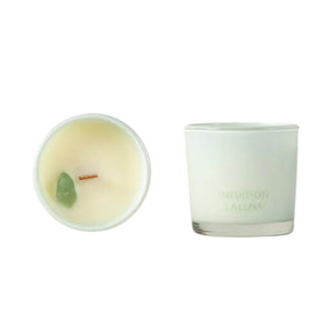 La Luna Crystal Infused Candle Intuition - Fluorite 56g