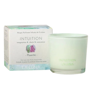 La Luna Crystal Infused Candle Intuition - Fluorite 56g