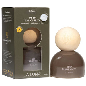 La Luna Diffuser with Wooden Cap - Deep Tranquility