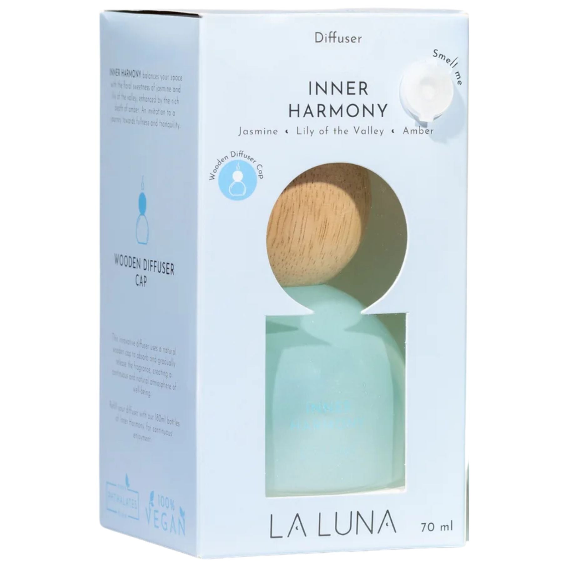 La Luna Diffuser with Wooden Cap - Inner Harmony