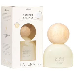 La Luna Diffuser with Wooden Cap - Supreme Balance