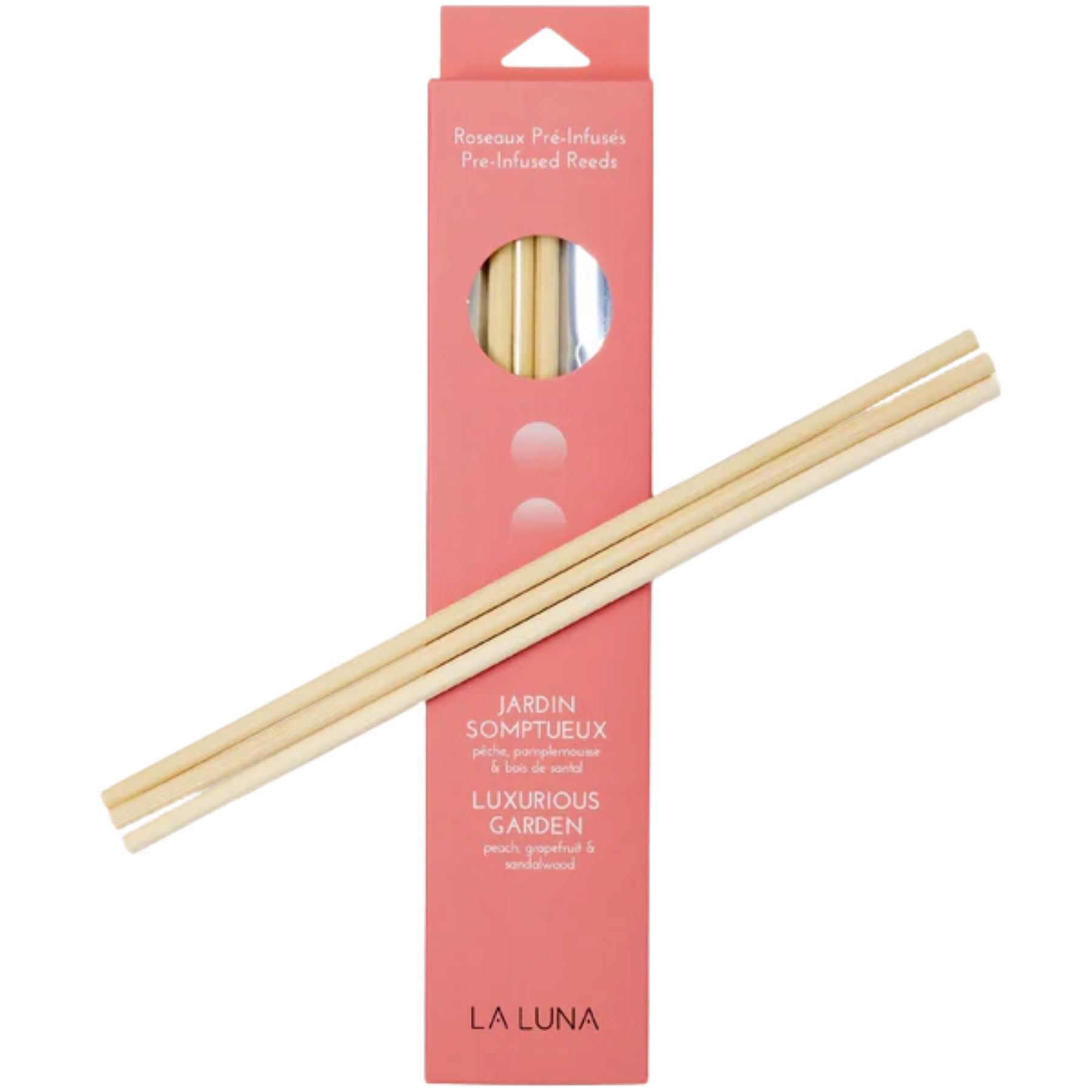 La Luna Luxurious Garden Pre-Infused Scented Reeds 2pk