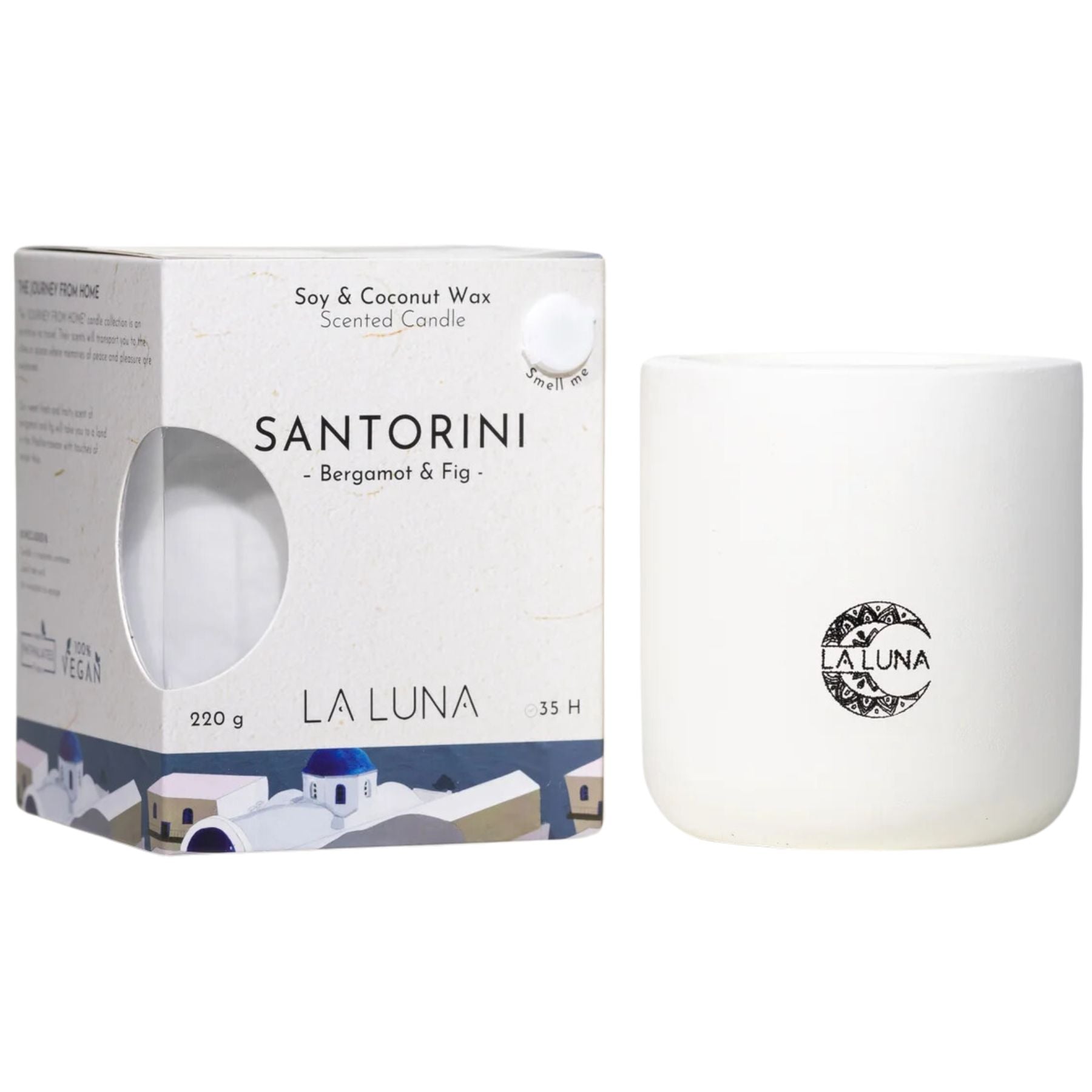 La Luna Santorini Soy & Coconut Wax Candle 220g