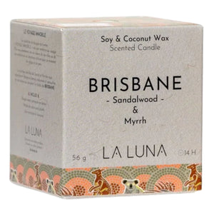 La Luna BRISBANE Sandalwood & Myrrh Scented Candle 56g