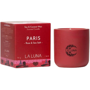 La Luna PARIS Rose & Sea Salt Scented Candle 56g