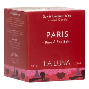 La Luna PARIS Rose & Sea Salt Scented Candle 56g