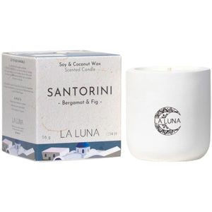 La Luna SANTORINI Bergamot & Fig Scented Candle 56g