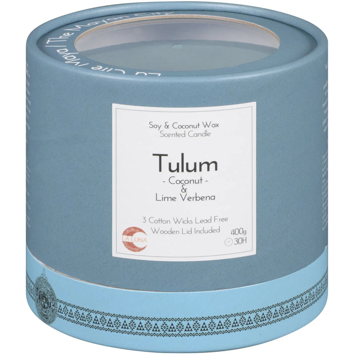 La Luna TULUM Coconut & Lime Verbena Scented Candle 400g