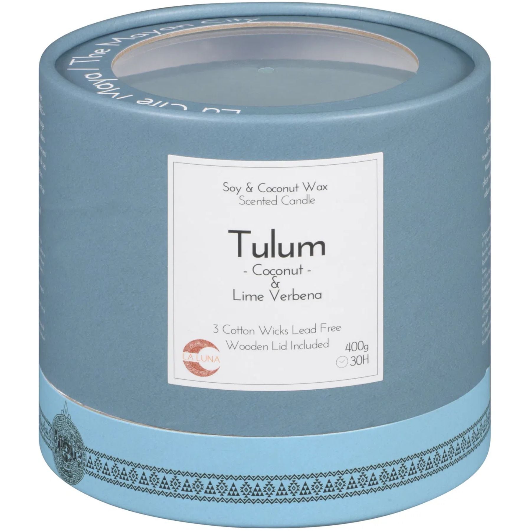 La Luna TULUM Coconut & Lime Verbena Scented Candle 400g