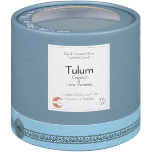 La Luna TULUM Coconut & Lime Verbena Scented Candle 400g