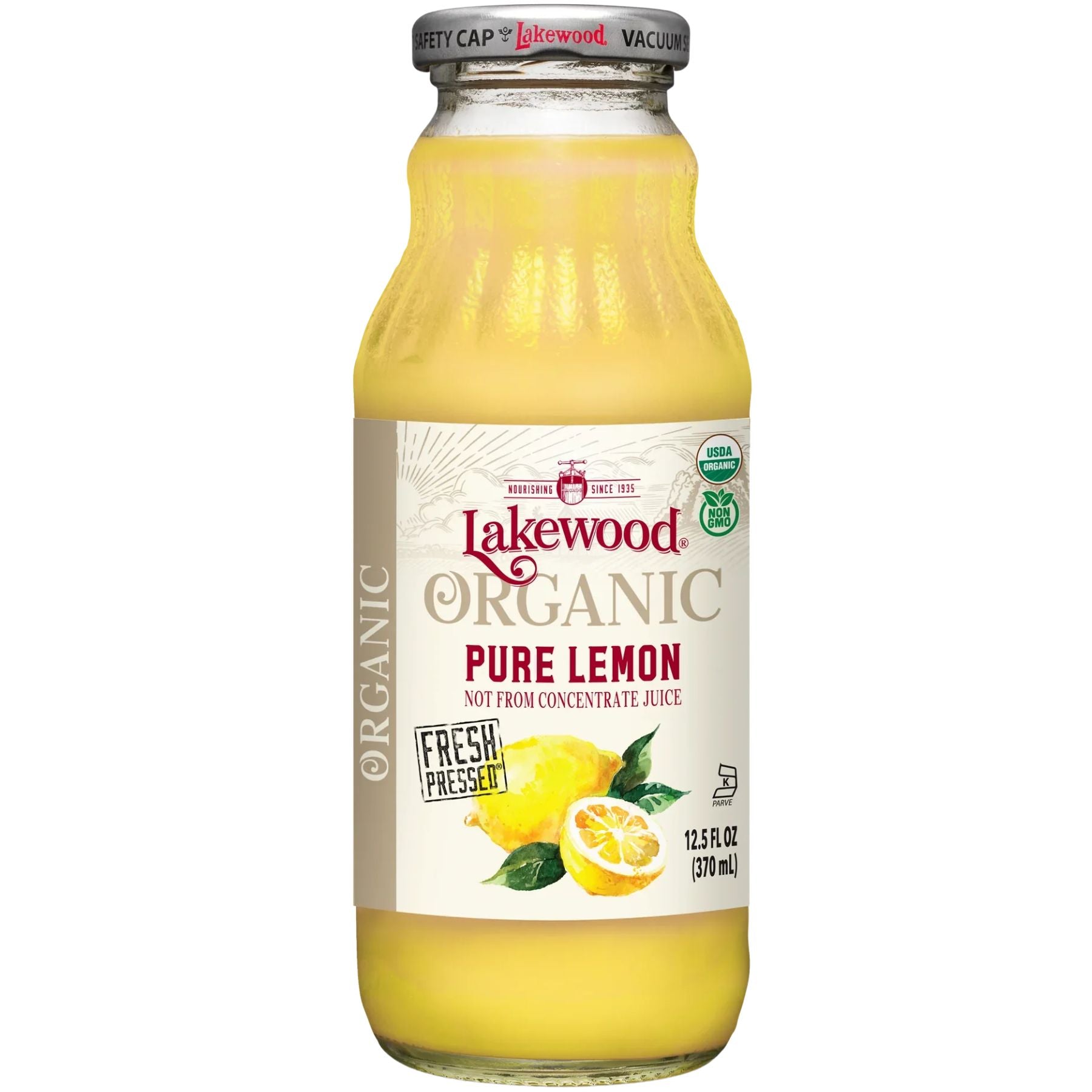 Lakewood Organic Pure Lemon Juice 370mL