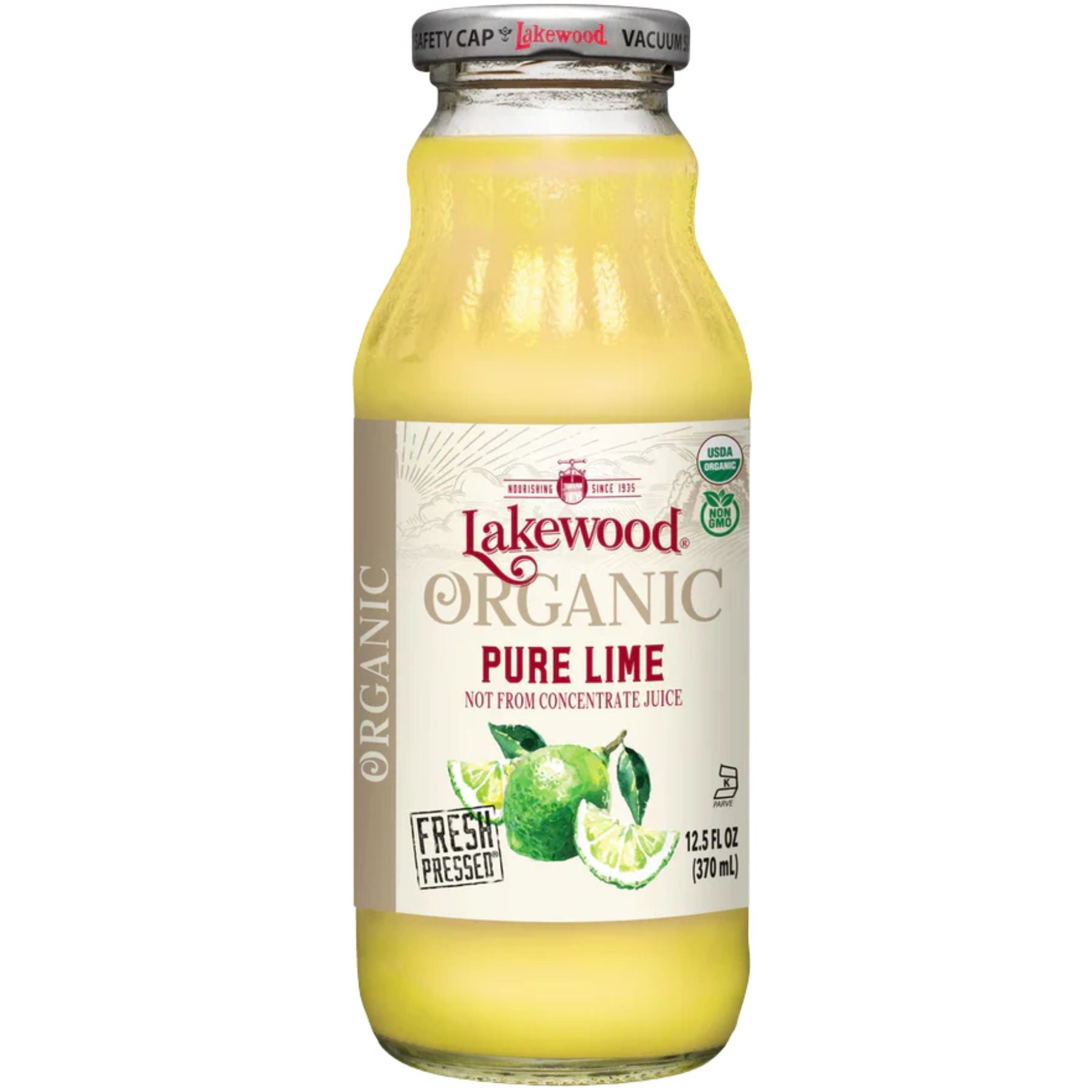 Lakewood Organic Pure Lime Juice 370mL