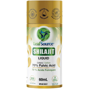 LeafSource Shilajit Liquid with 70% Fulvic Acid 60mL