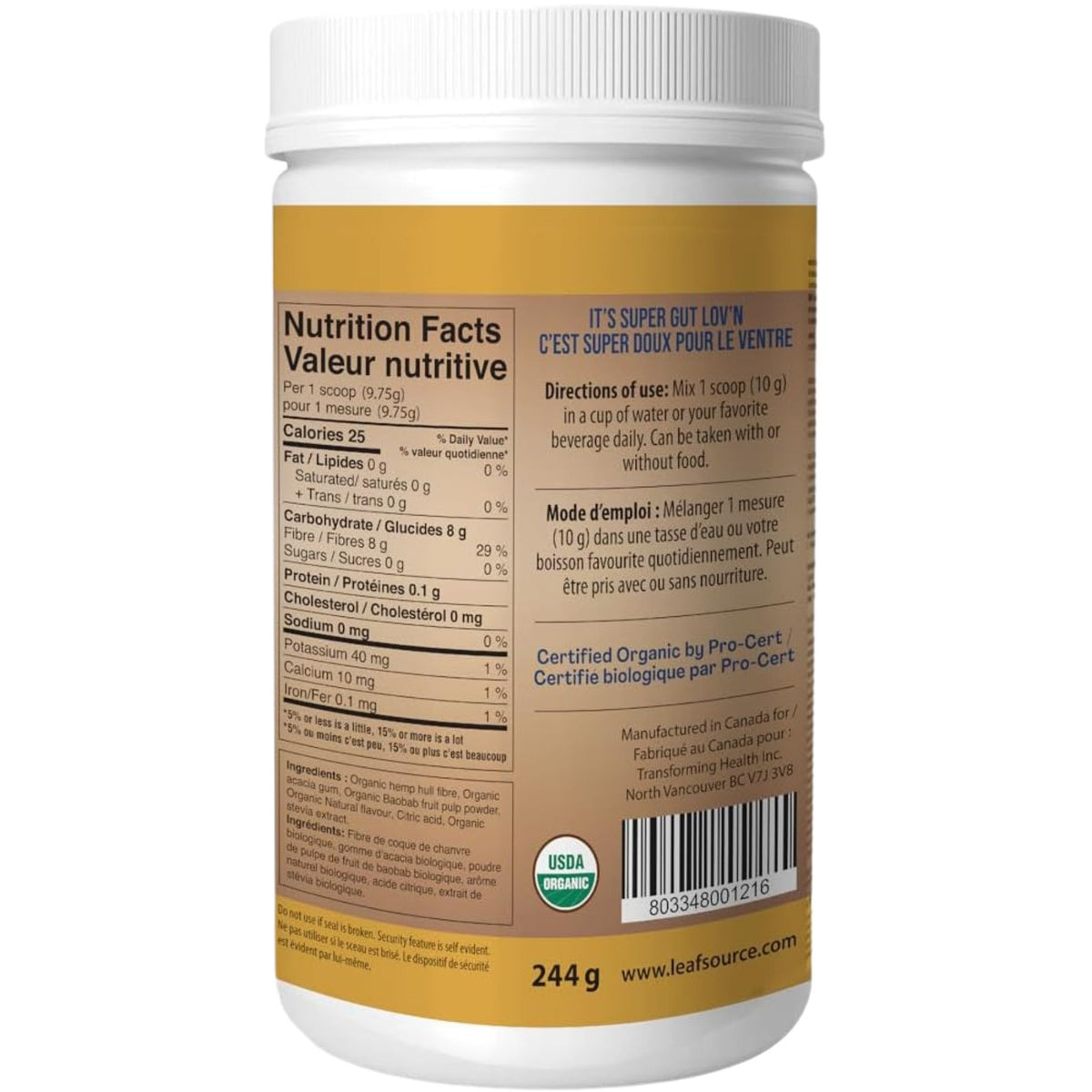 LeafSource Real Bio-Gut Superfood 244g