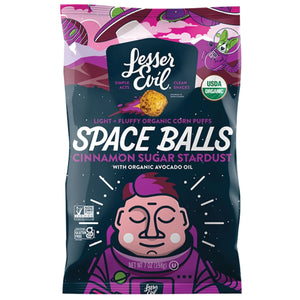 Lesser Evil Space Balls - Cinnamon Sugar Puffs 124g