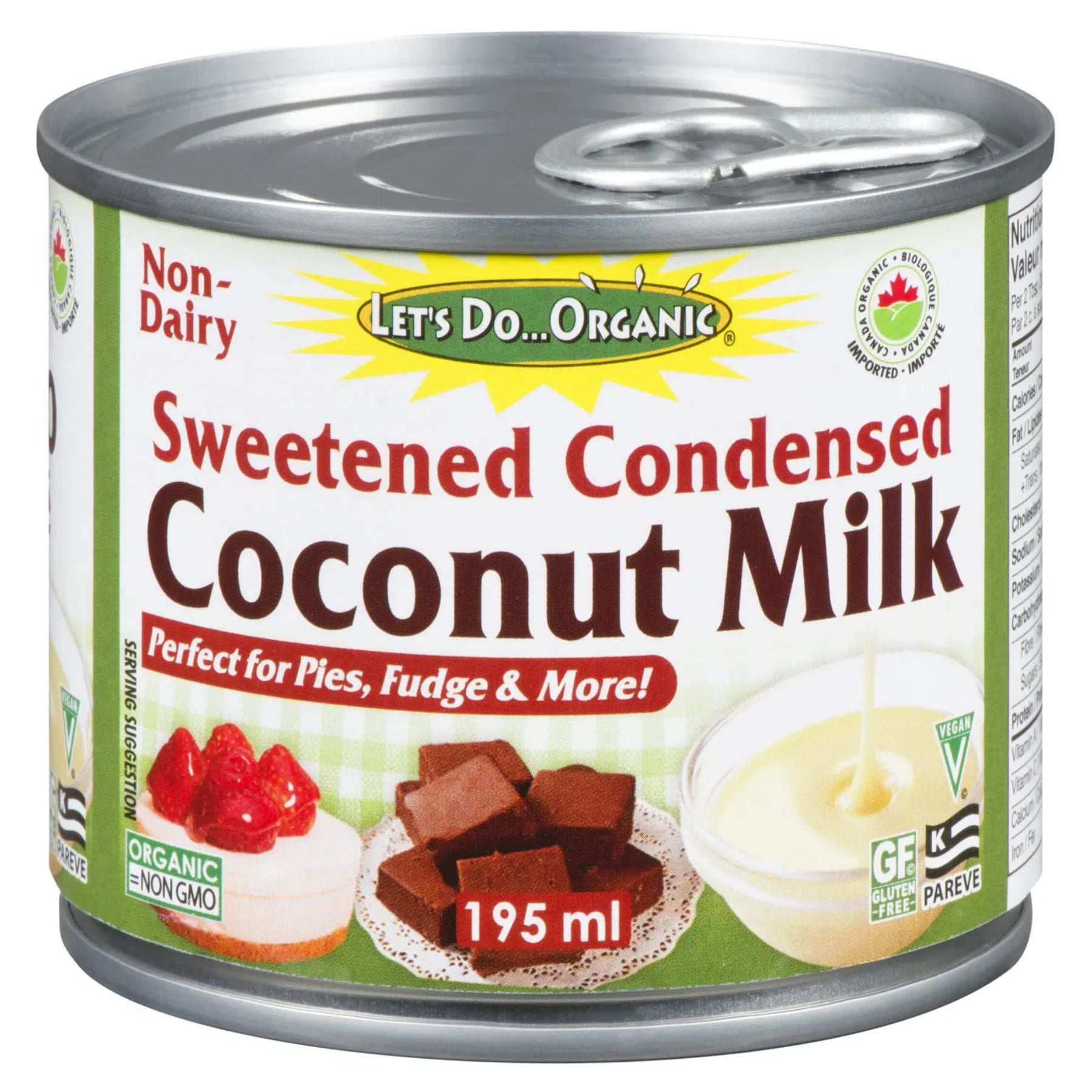 Let's Do Organic Organic Original Sweetened Condensed Coconut Milk 195mL