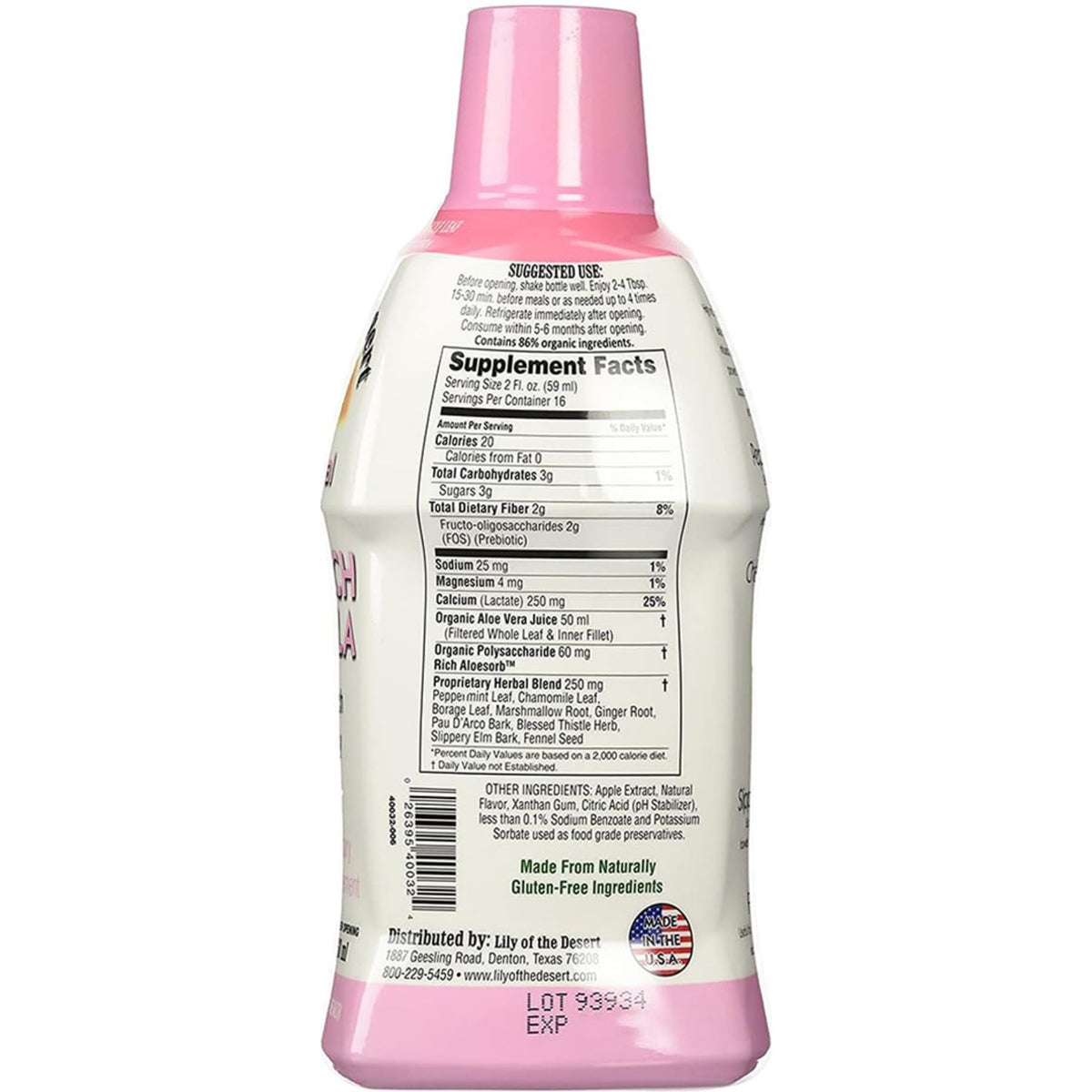 Lily of the Desert Aloe Herbal Stomach Formula 946mL